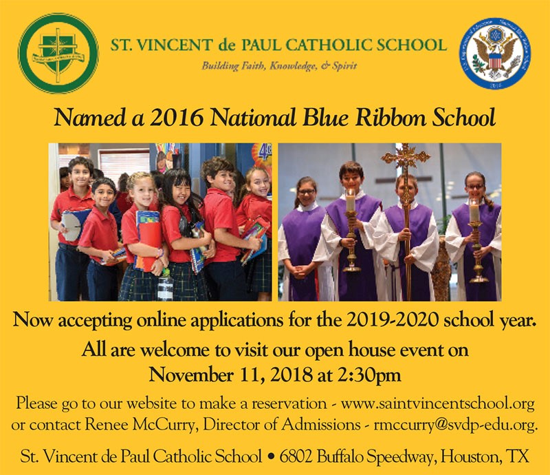 St. Vincent de Paul Catholic School Open House The Buzz Magazines
